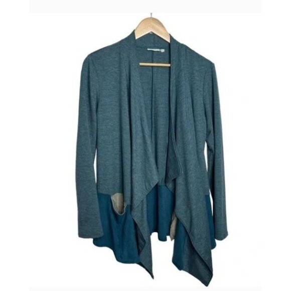 100 Lounge Womens Teal Open Front Cardigan S - Picture 4 of 9